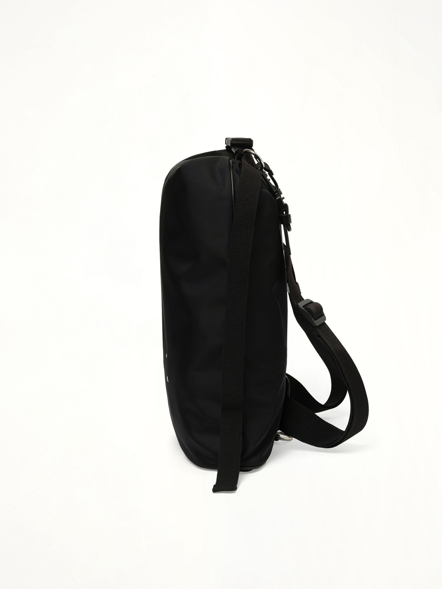 High Tech Roll Up Backpack in Black - 3