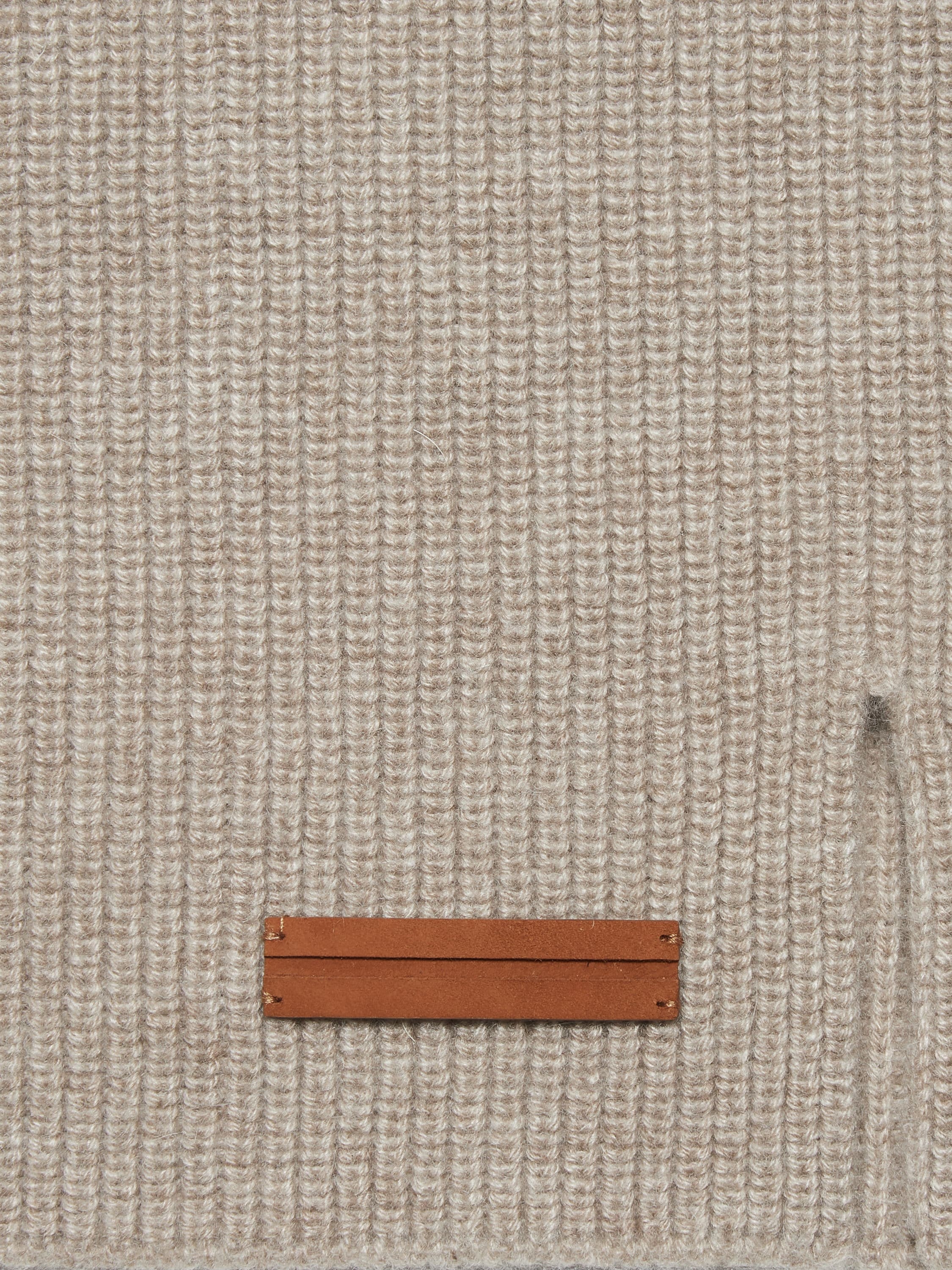 LIGHT TAUPE OASI CASHMERE NECK WARMER - 2