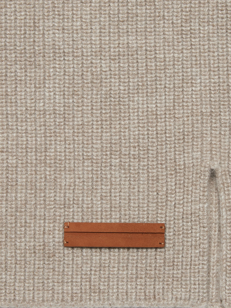 ZEGNA LIGHT TAUPE OASI CASHMERE NECK WARMER outlook