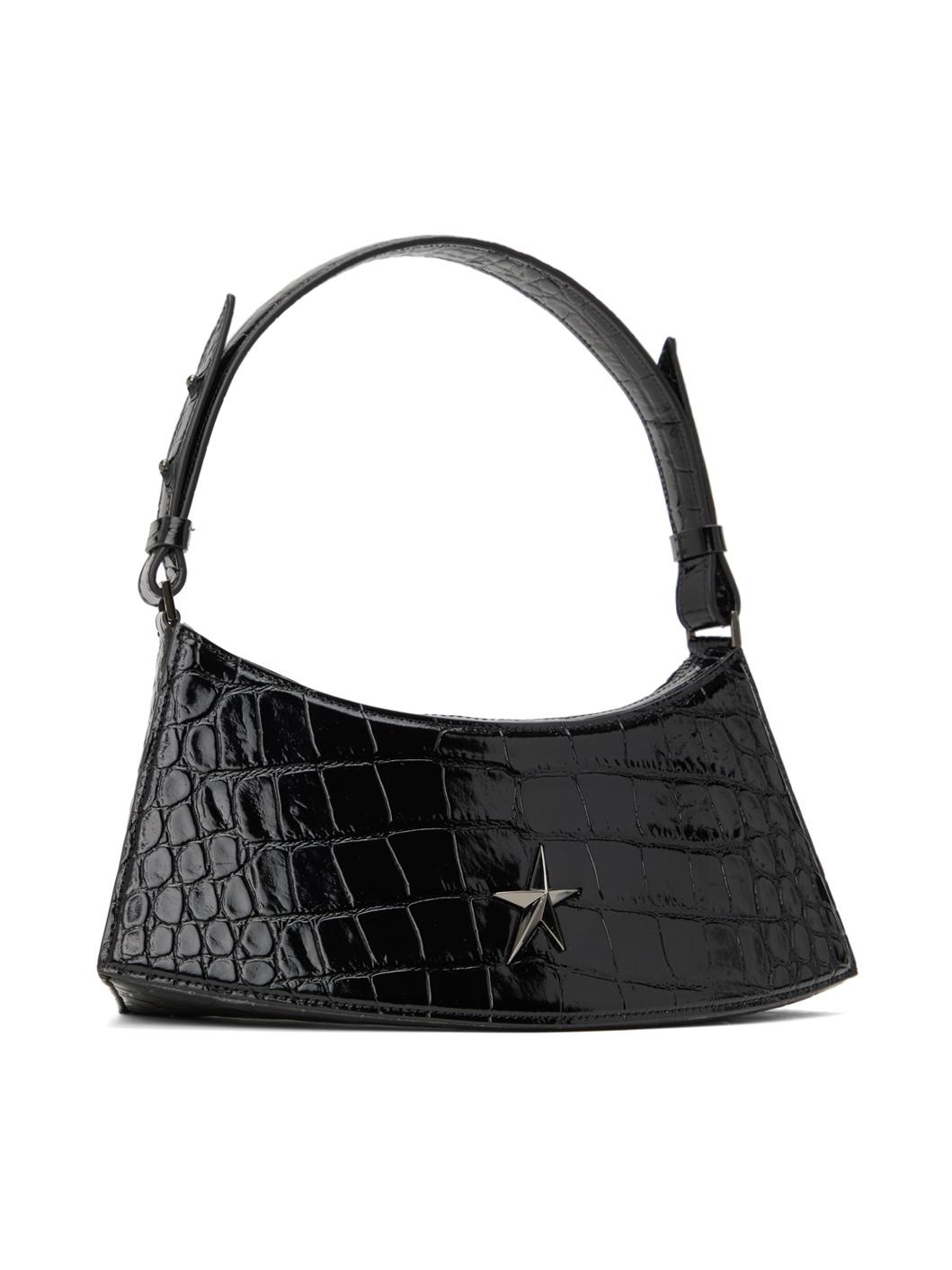 Black Embossed Crocodile Zenith Bag - 2