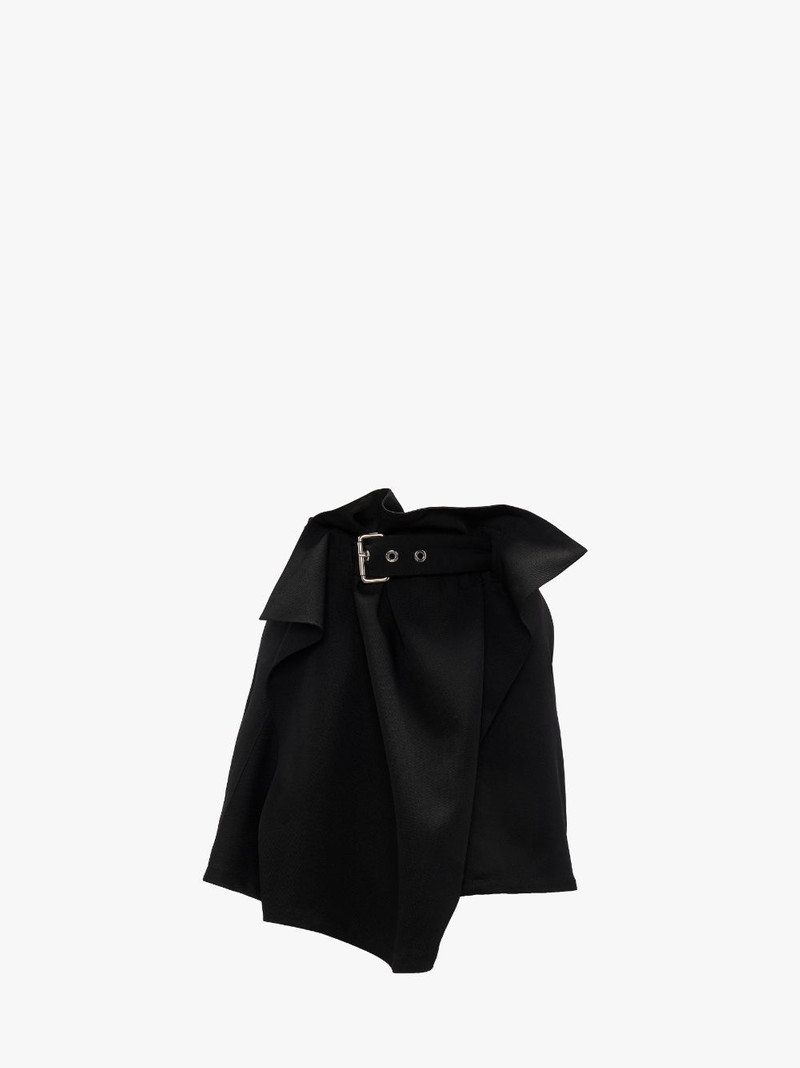 FOLD OVER MINI SKIRT - 1