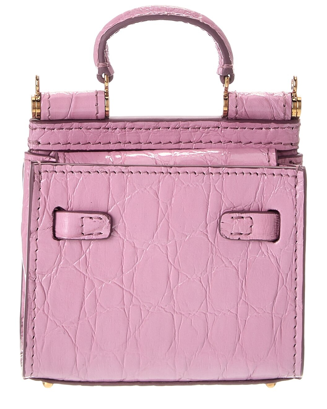 Dolce & Gabbana Sicily Micro Croc-Embossed Leather Tote - 2