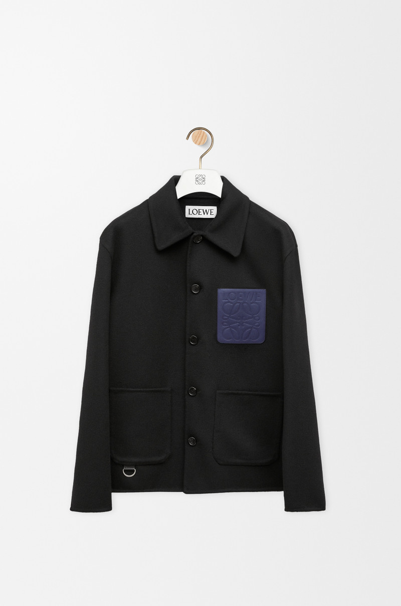 Workwear jacket in wool and cashmere - 1