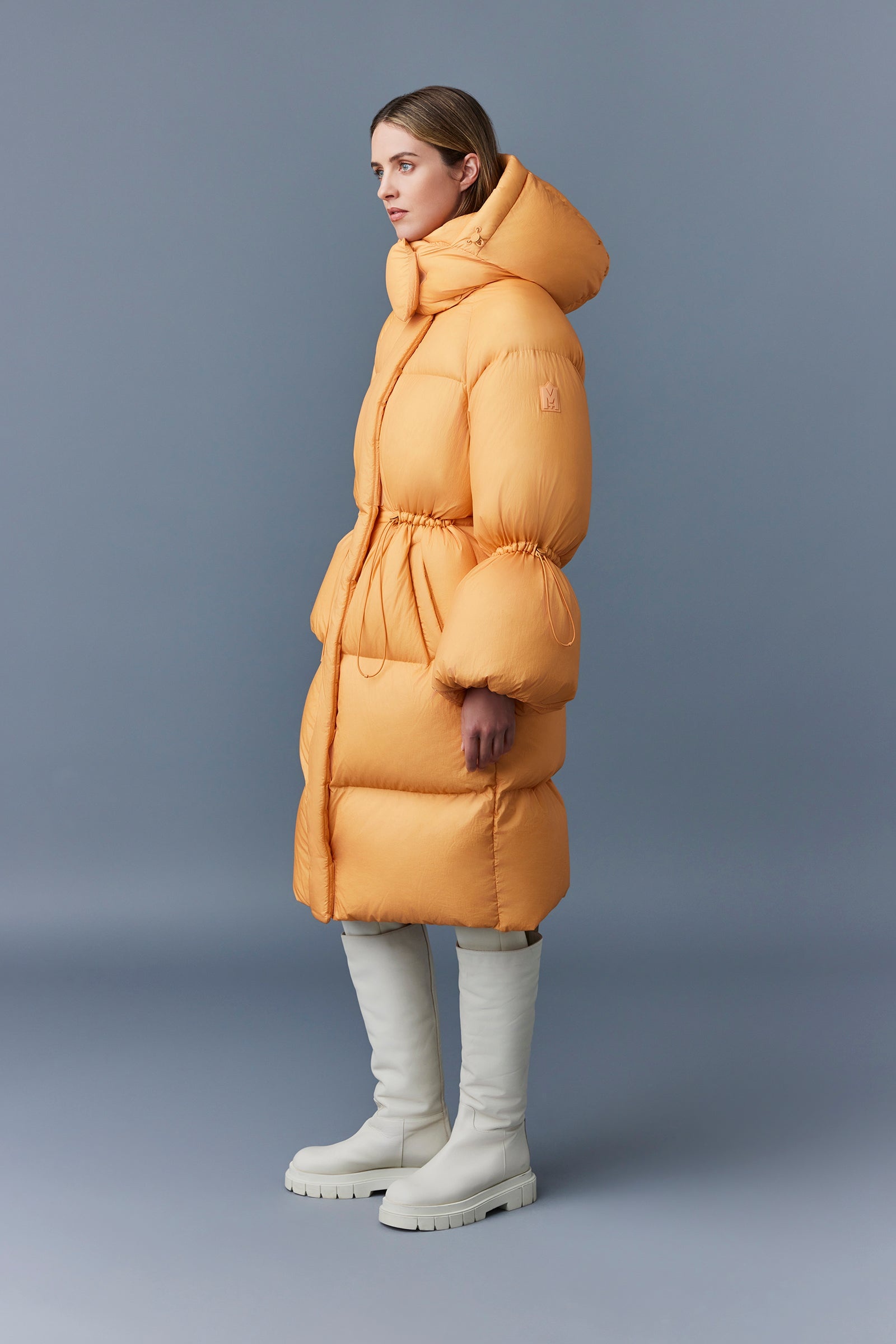 LENZI 2-in-1 down coat with removable hood - 3
