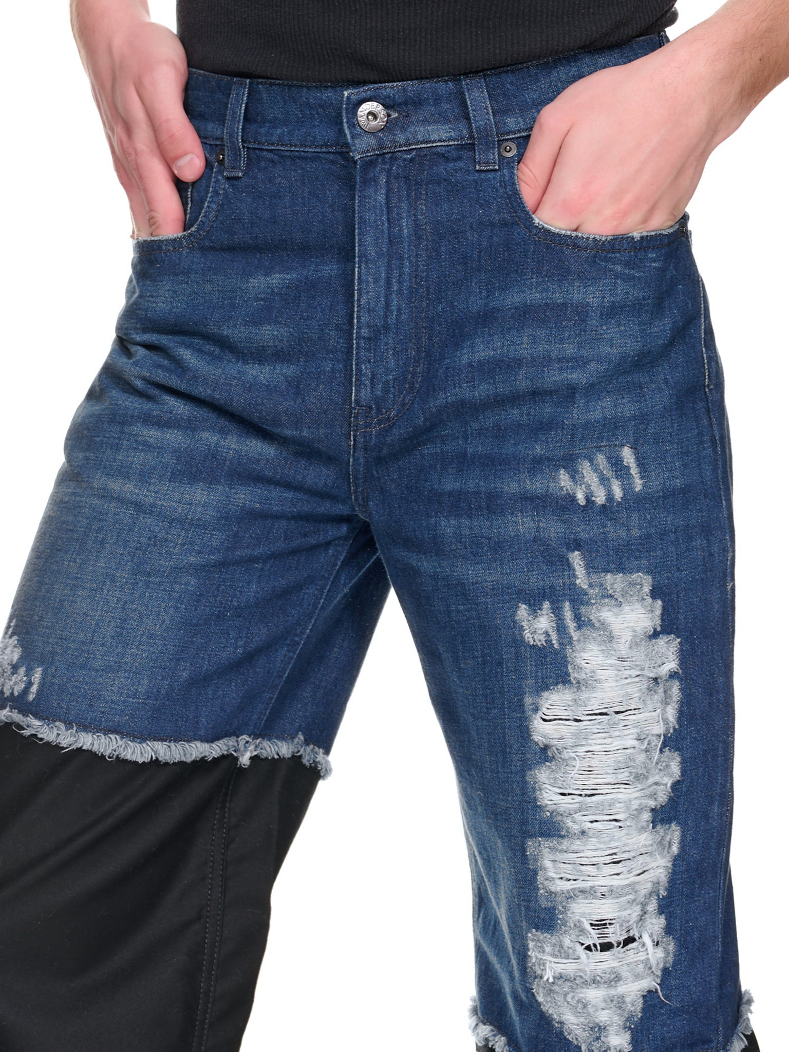 Distressed Denim Pants - 5