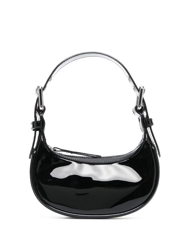 high-shine finish shoulder bag - 1