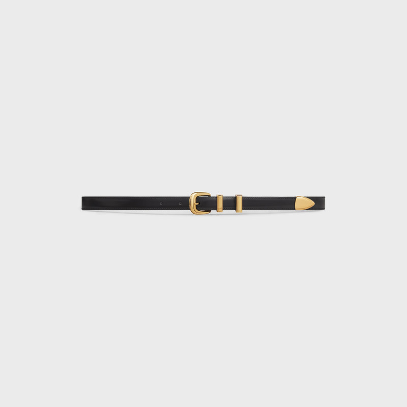 CELINE SMALL WESTERN BELT in Taurillon Leather outlook