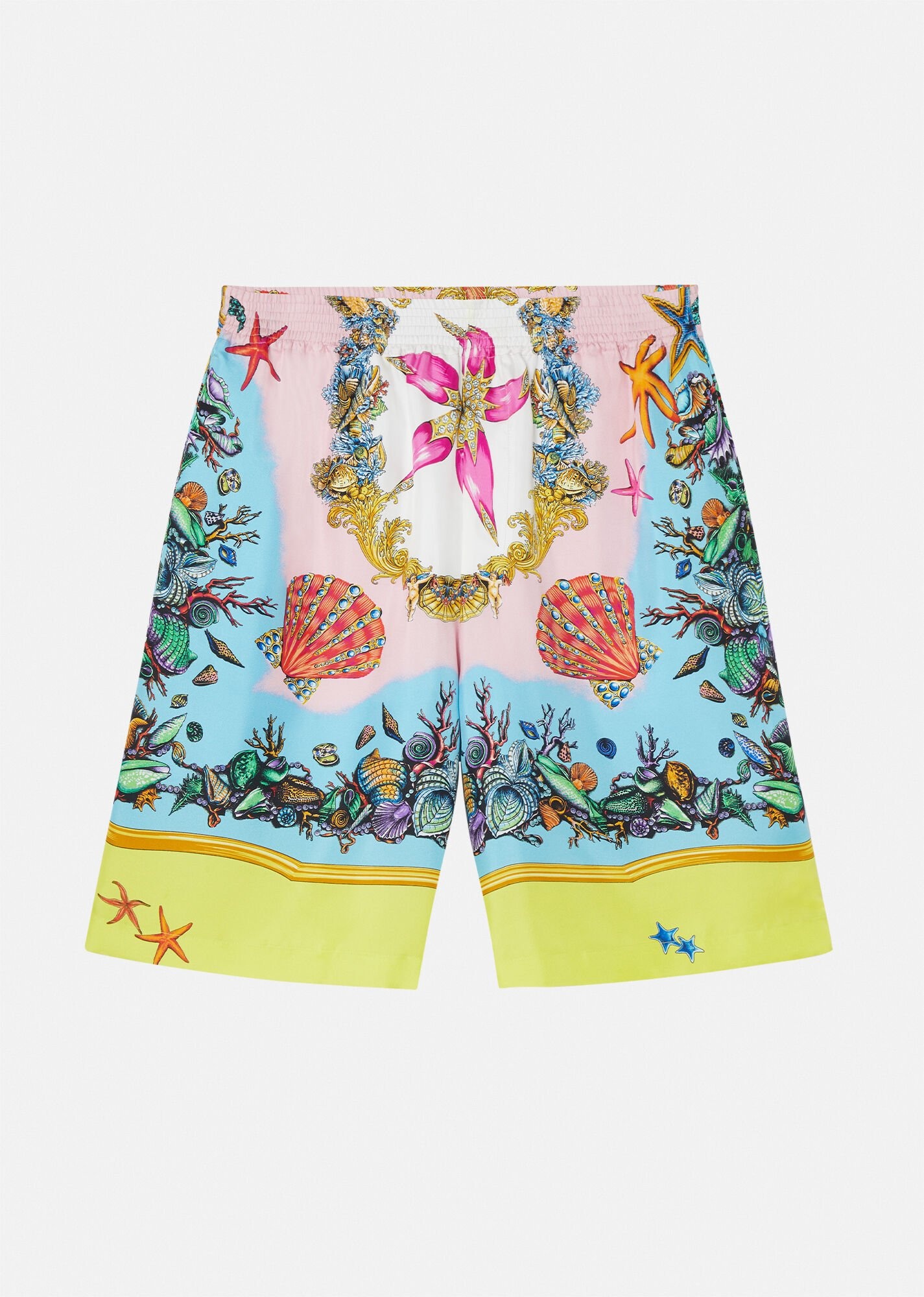 Trésor de la Mer Print Silk Shorts - 1