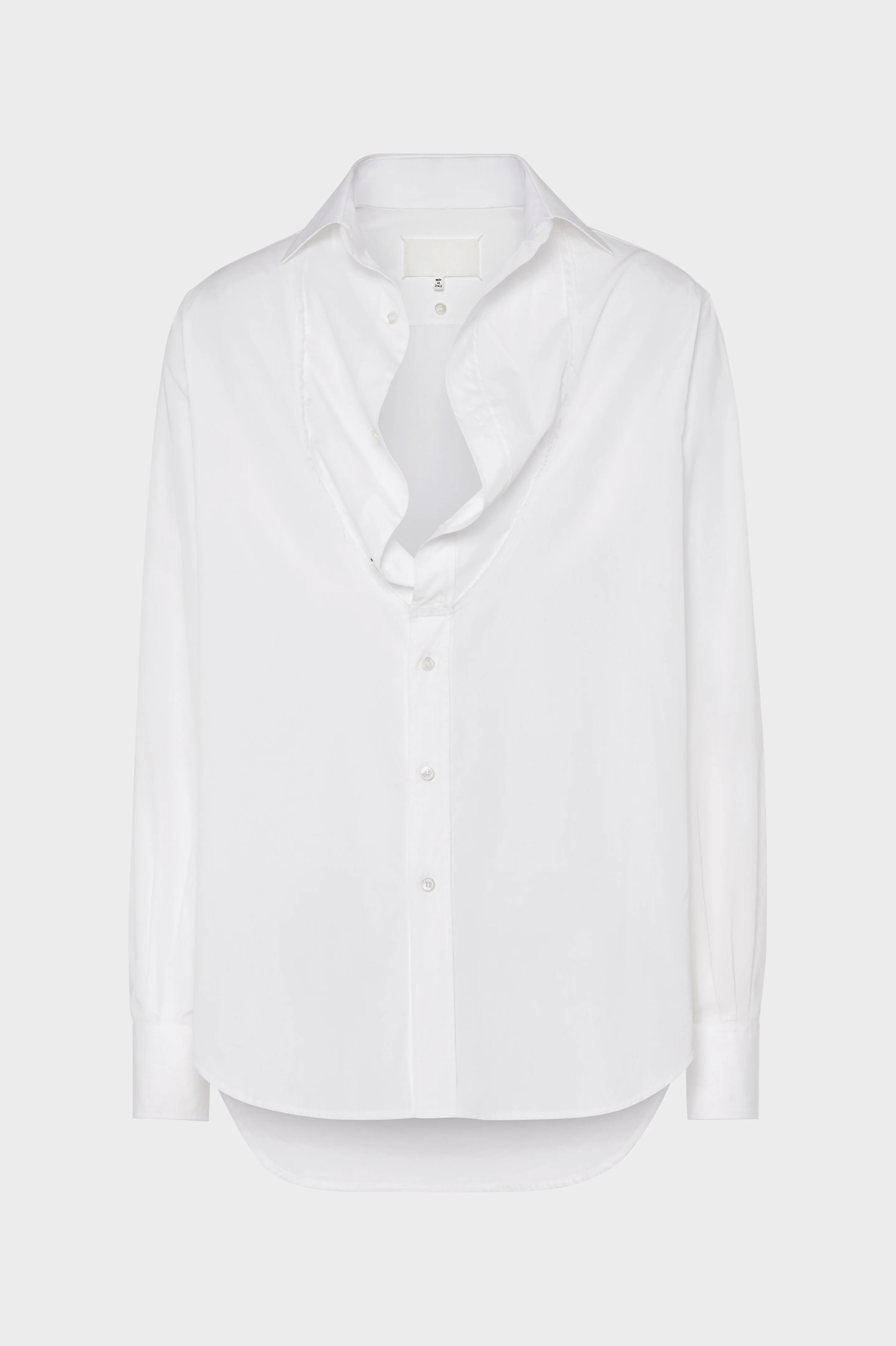 Folded Collar Cotton Shirt - 1
