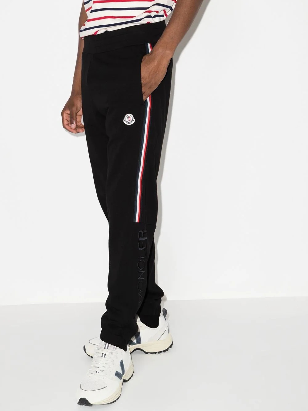 logo patch track pants - 4