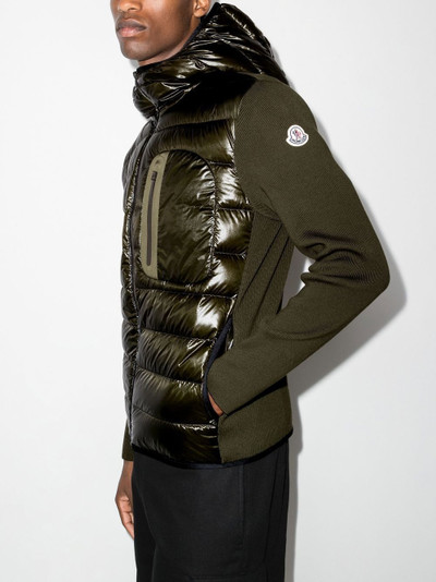 Moncler panelled padded jacket outlook