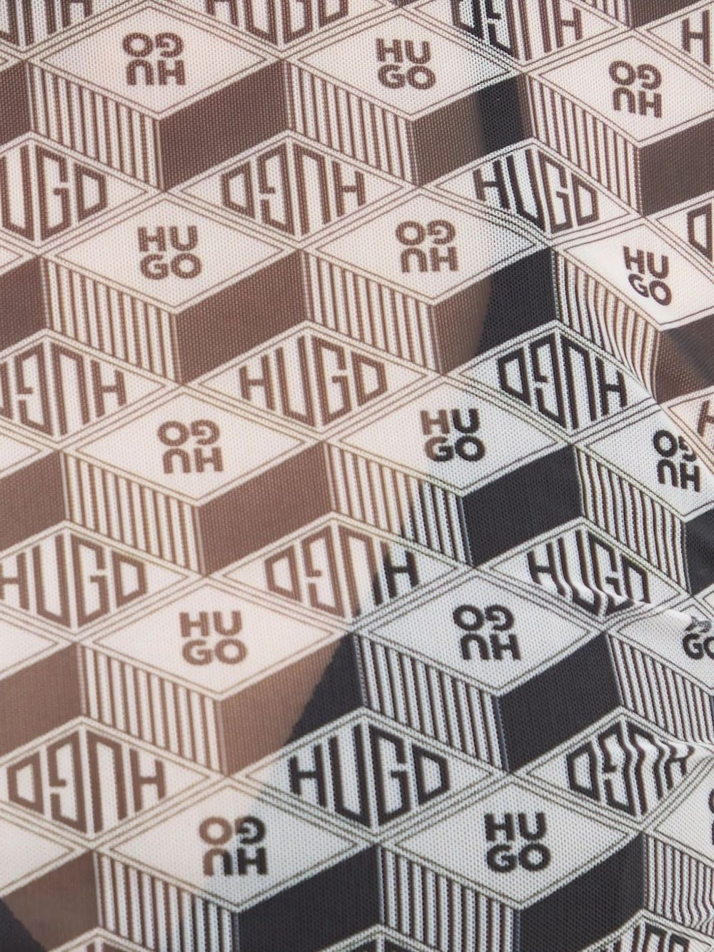 logo-print mesh T-shirt - 4