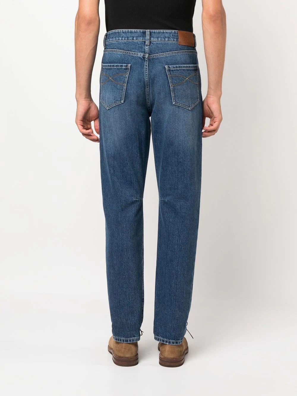 slim-cut denim jeans - 4