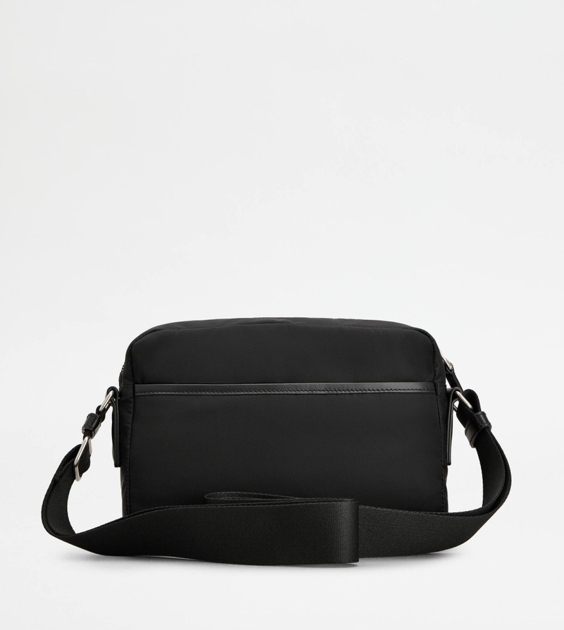 CAMERA BAG IN FABRIC AND LEATHER MINI - BLACK 3