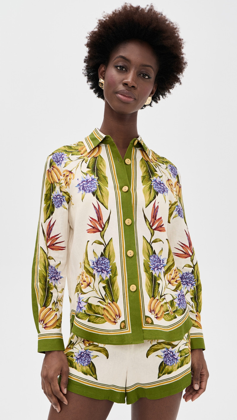 Tropical Linen Top 1