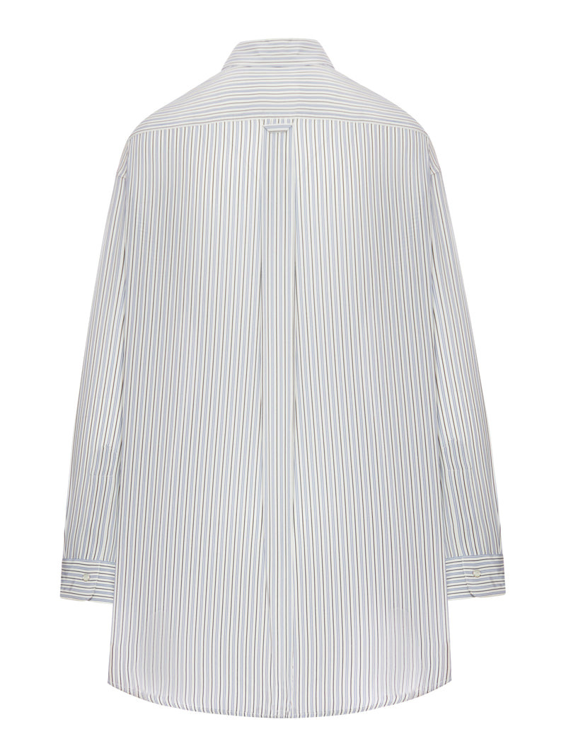 Miu Miu Women Striped Poplin Shirt - 2