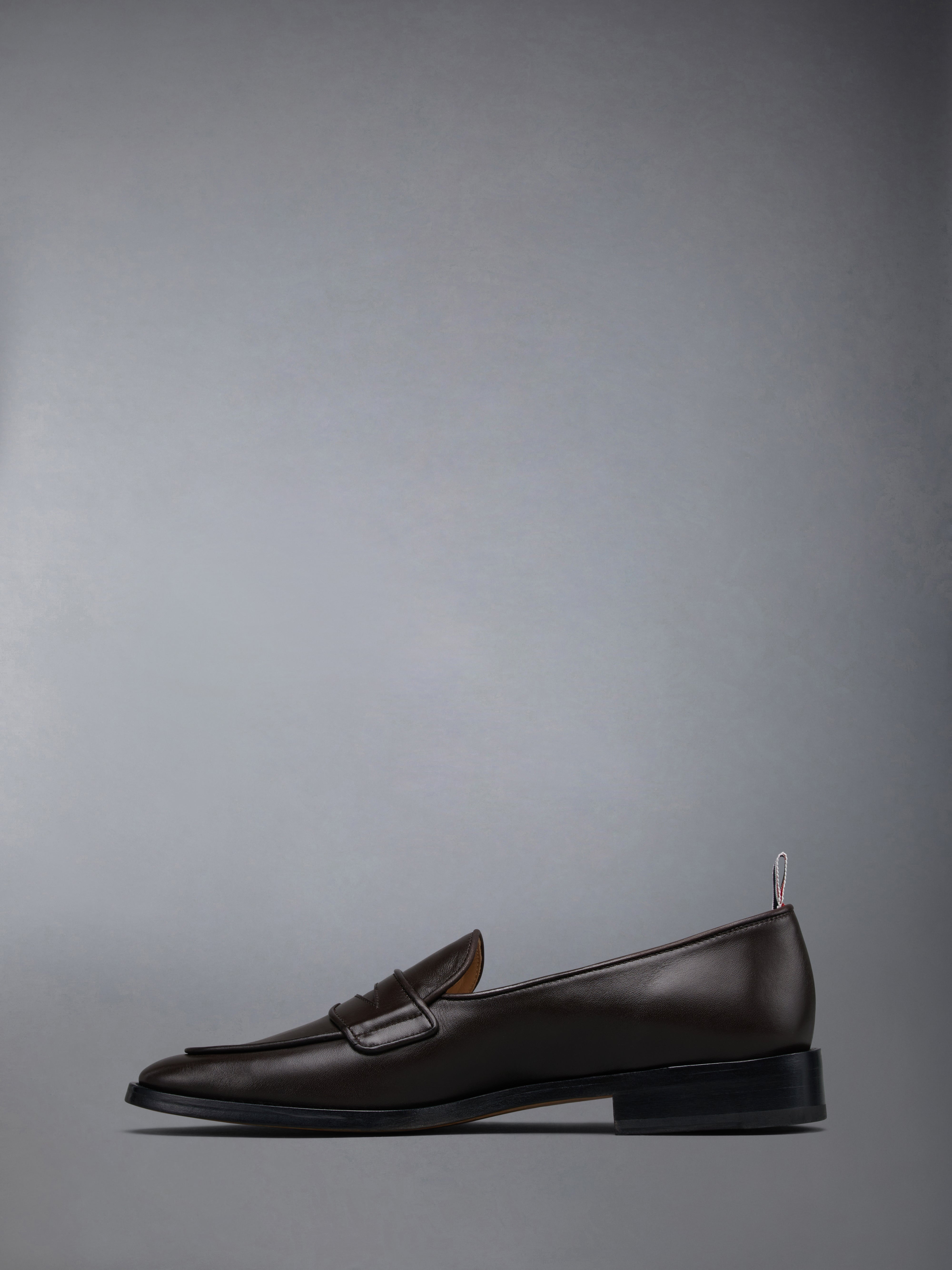 VITELLO CALF LEATHER VARSITY PENNY LOAFER - 3