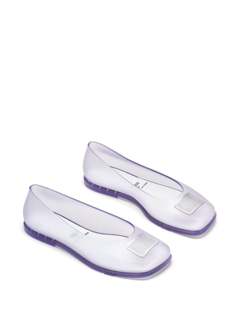 x Melissa logo-embossed ballerina shoes - 2