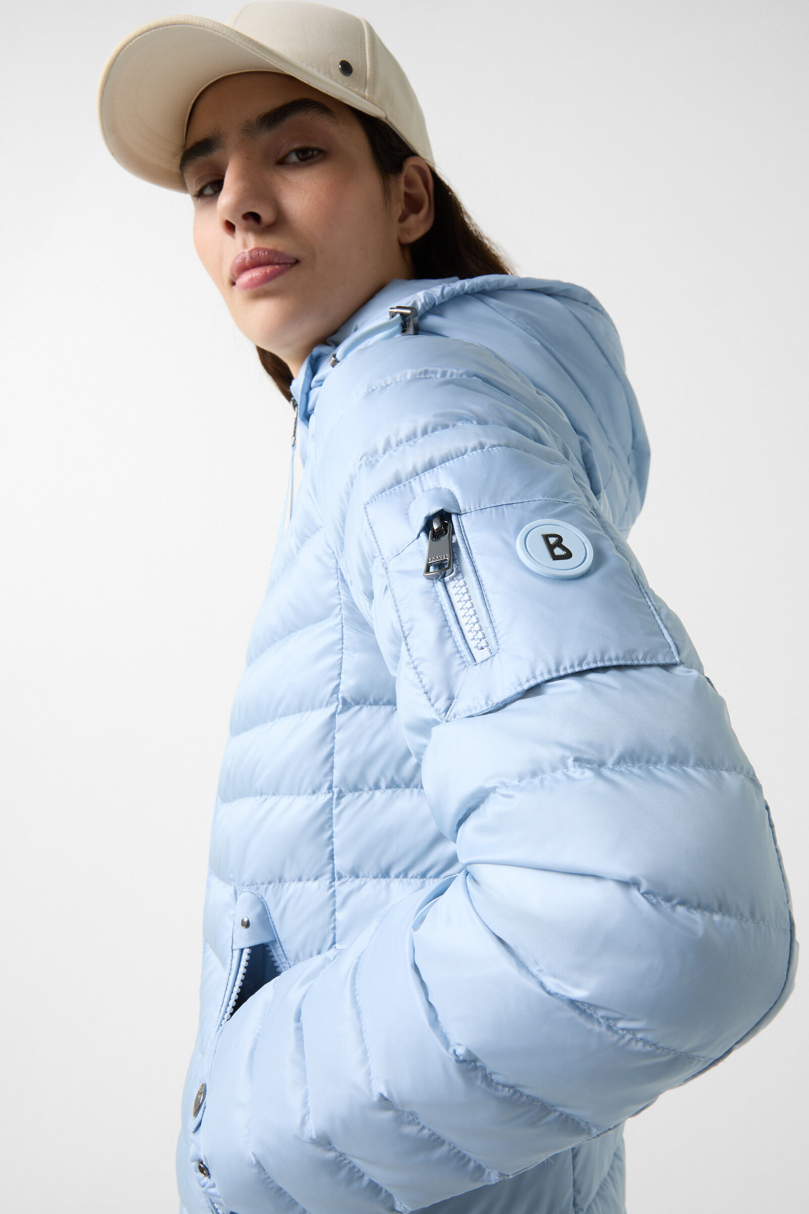Farah lightweight down jacket in Light blue - 6