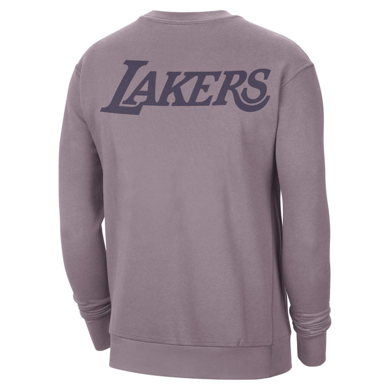 Jordan Air Jordan Los Angeles Lakers Courtside NBA Fleece Crew-Neck Sweatshirt Asia Sizing 'Purple Smoke' F outlook