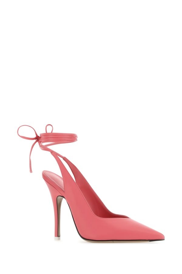 Pink leather Venus pumps - 2