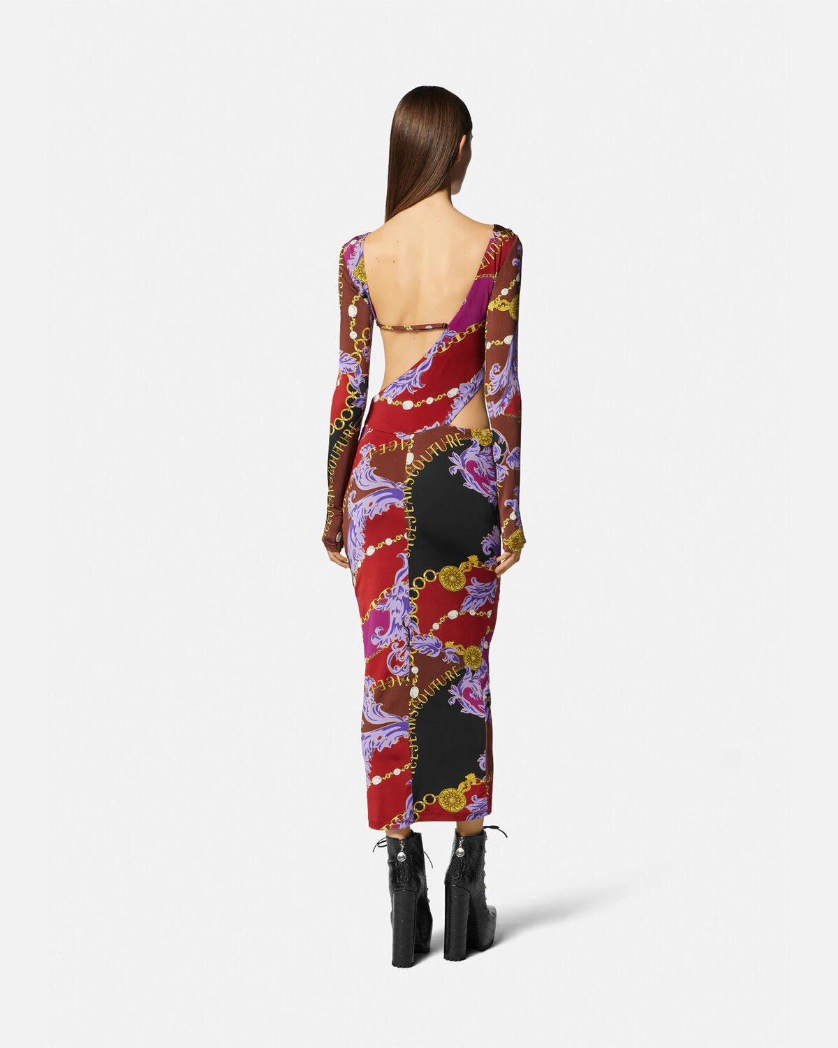 Chain Couture Cutout Midi Dress - 4