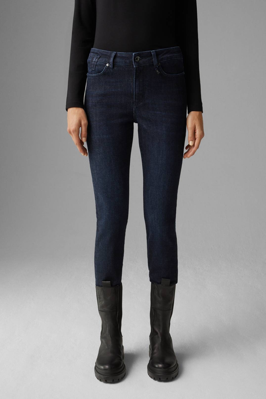 SLIM FIT JULIE JEANS IN DARK DENIM BLUE - 2