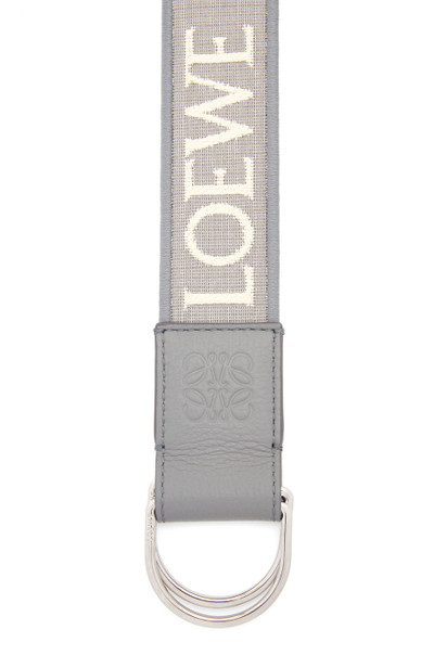 Loewe D-ring belt in Anagram jacquard and calfskin outlook