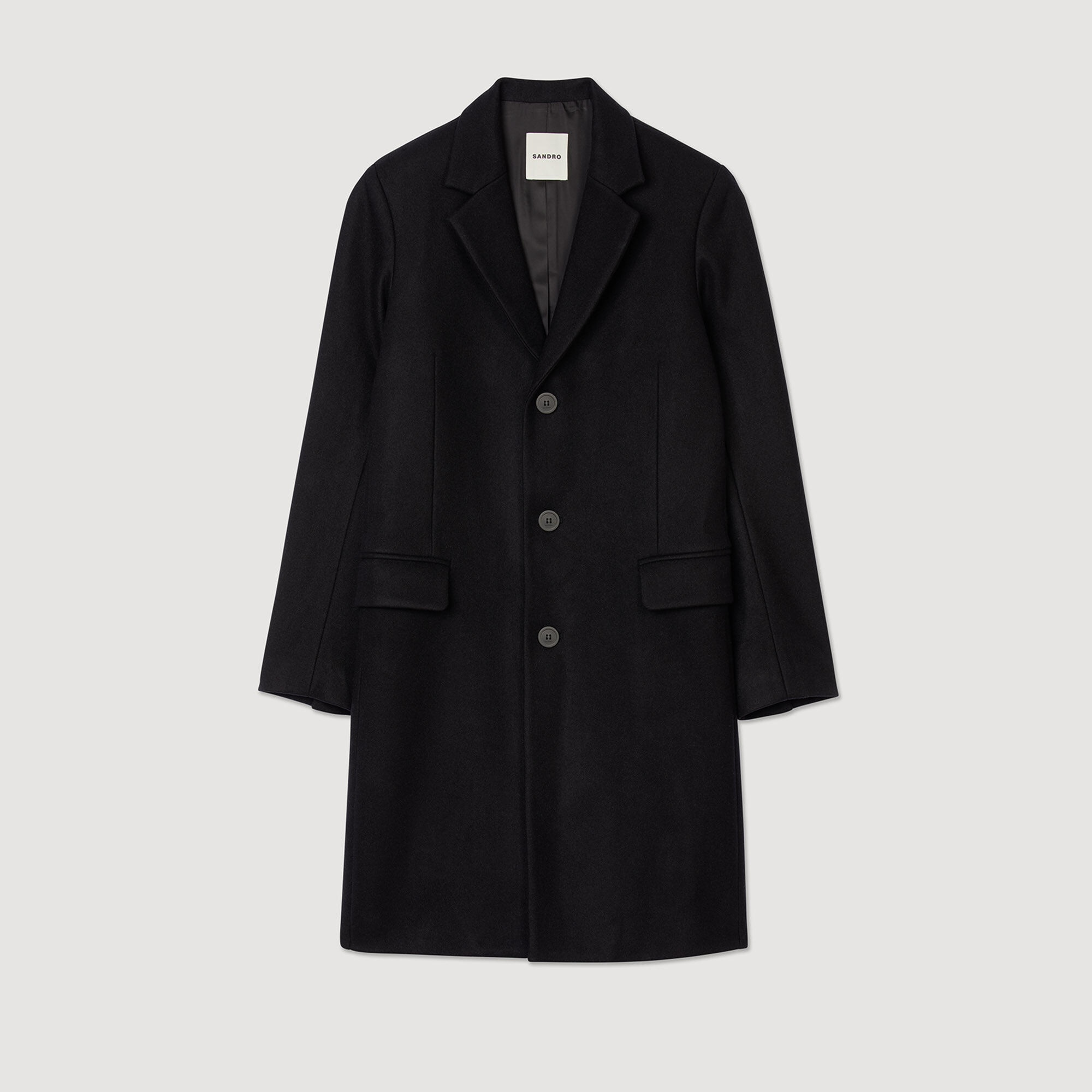 WOOL BROADCLOTH COAT - 1