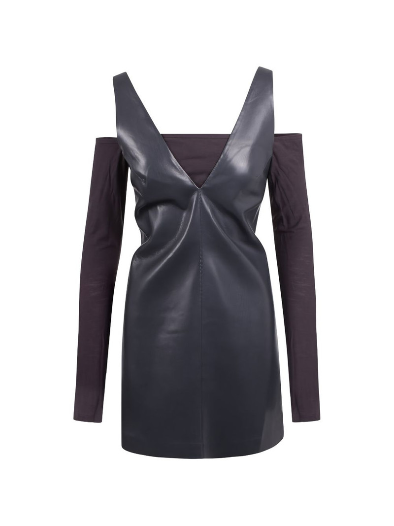 V-neck mini dress 1