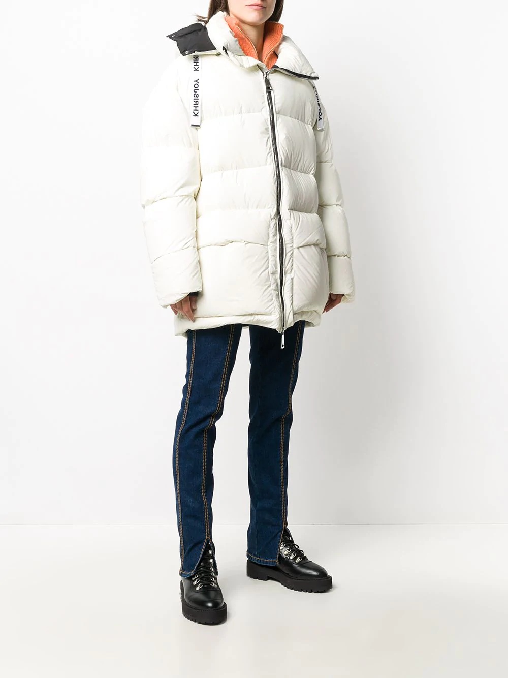 oversized down puffer coat - 3