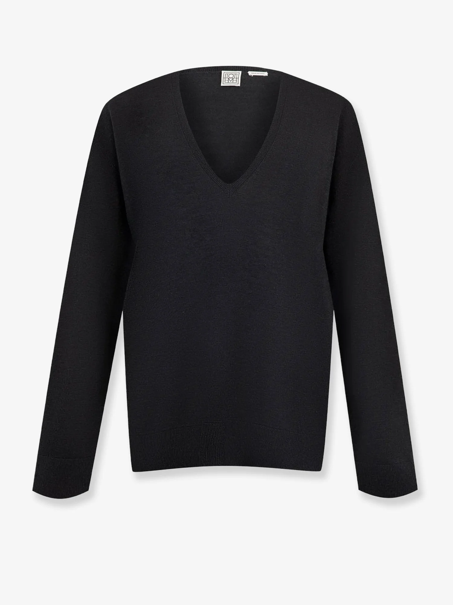 Toteme Lyocell Cashmere Blend Sweater Grey - 1