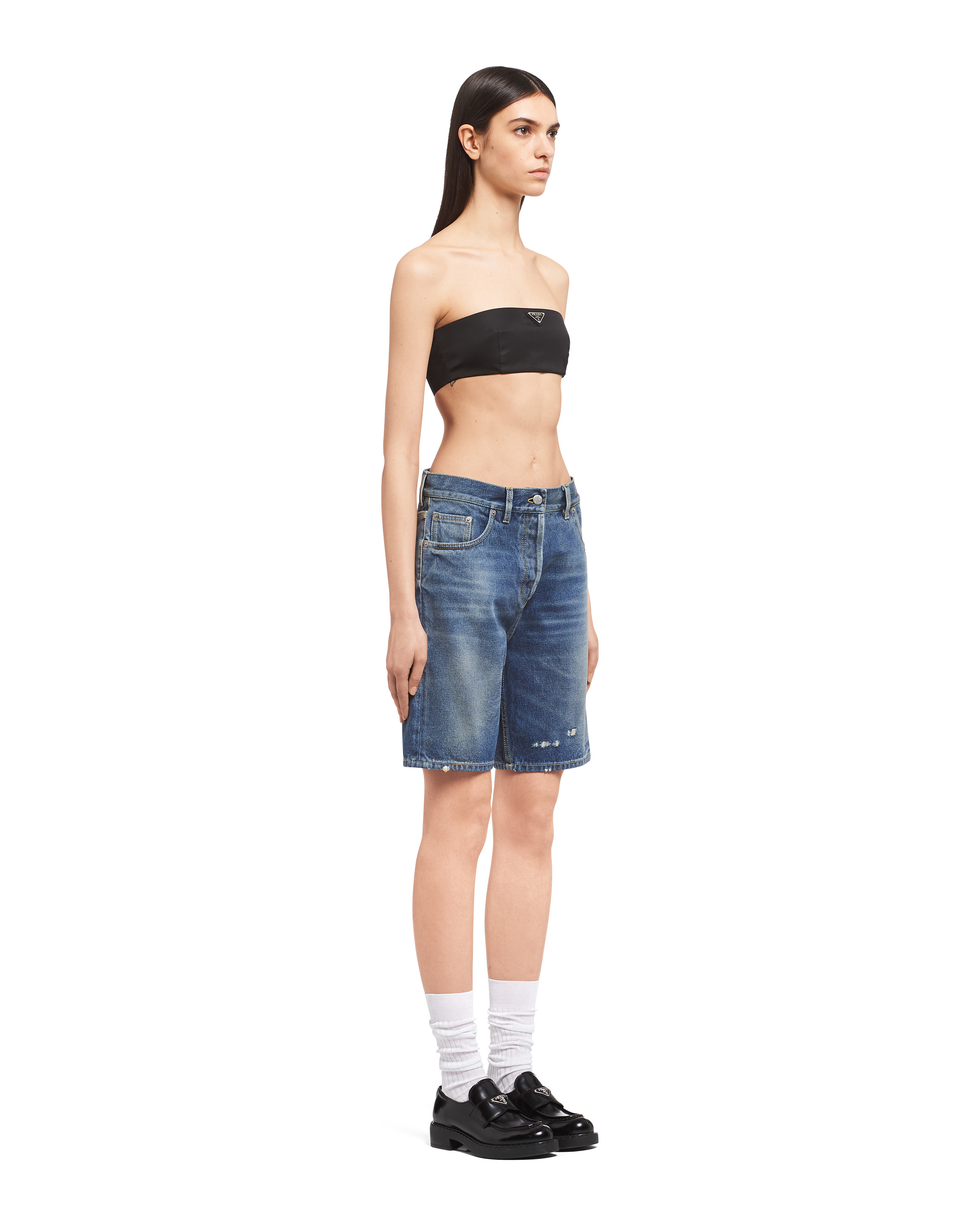 Organic denim Bermuda shorts - 3