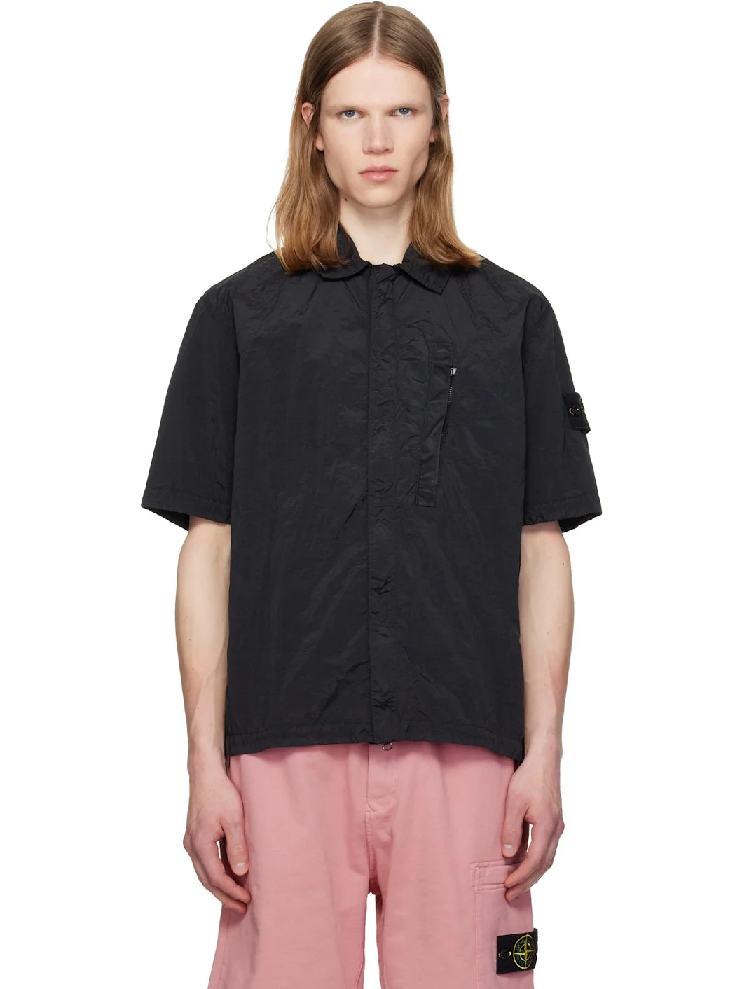 Black 1200028 Nylon Metal ECONYL Shirt - 1