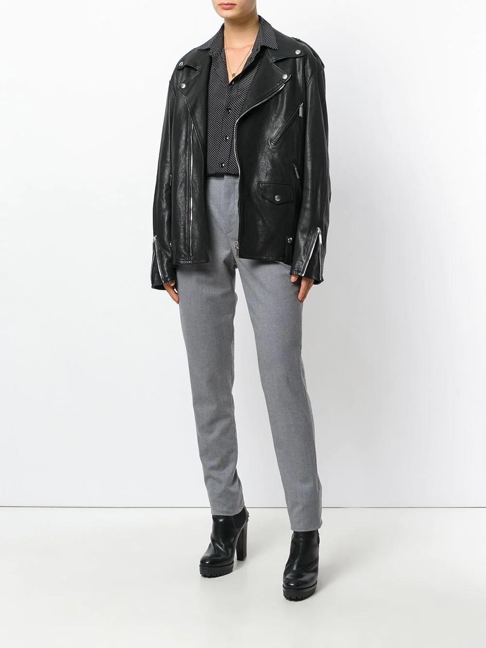 straight-leg tailored trousers - 2