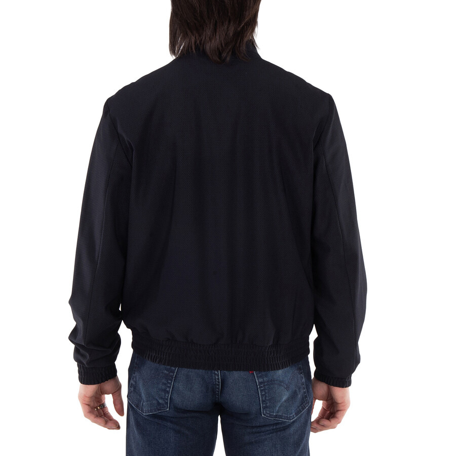 Emporio Armani Micro Pattern Guru Collar Blouson - 3