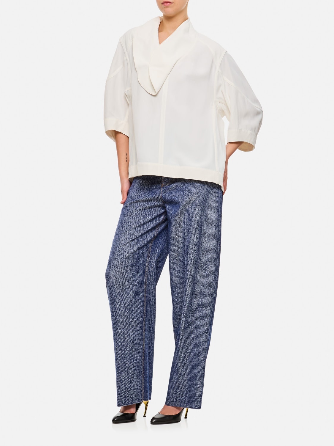 Bottega Veneta viscose and linen blouse - 2