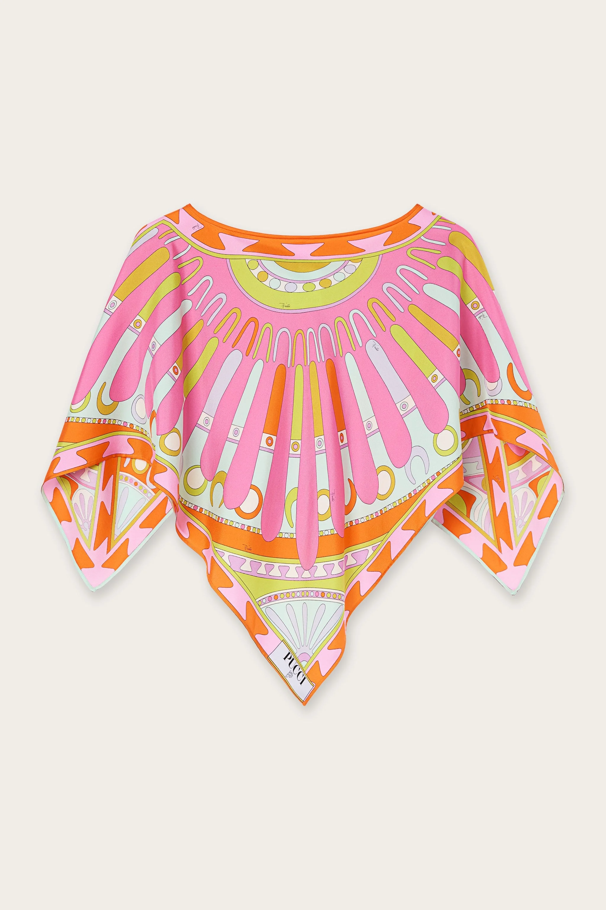 SOLEIL PRINT KAFTAN TOP - 1