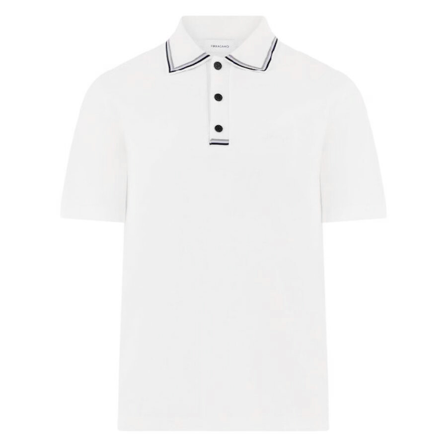 Ferragamo Organic Cotton Short-Sleeved Polo Shirt - 5