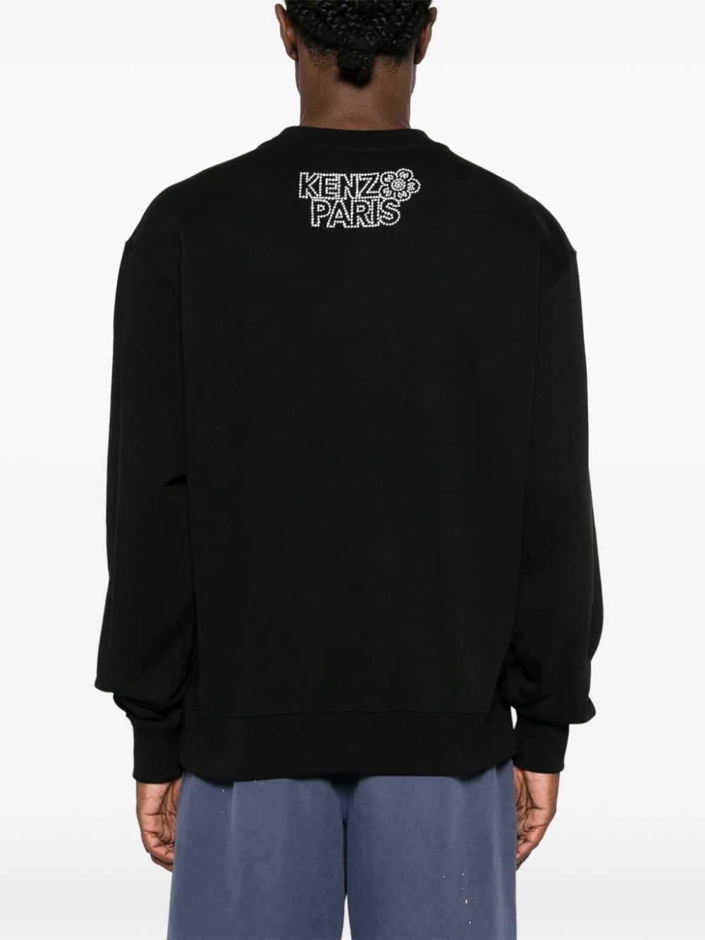 Constellation-embroidered cotton sweatshirt - 4