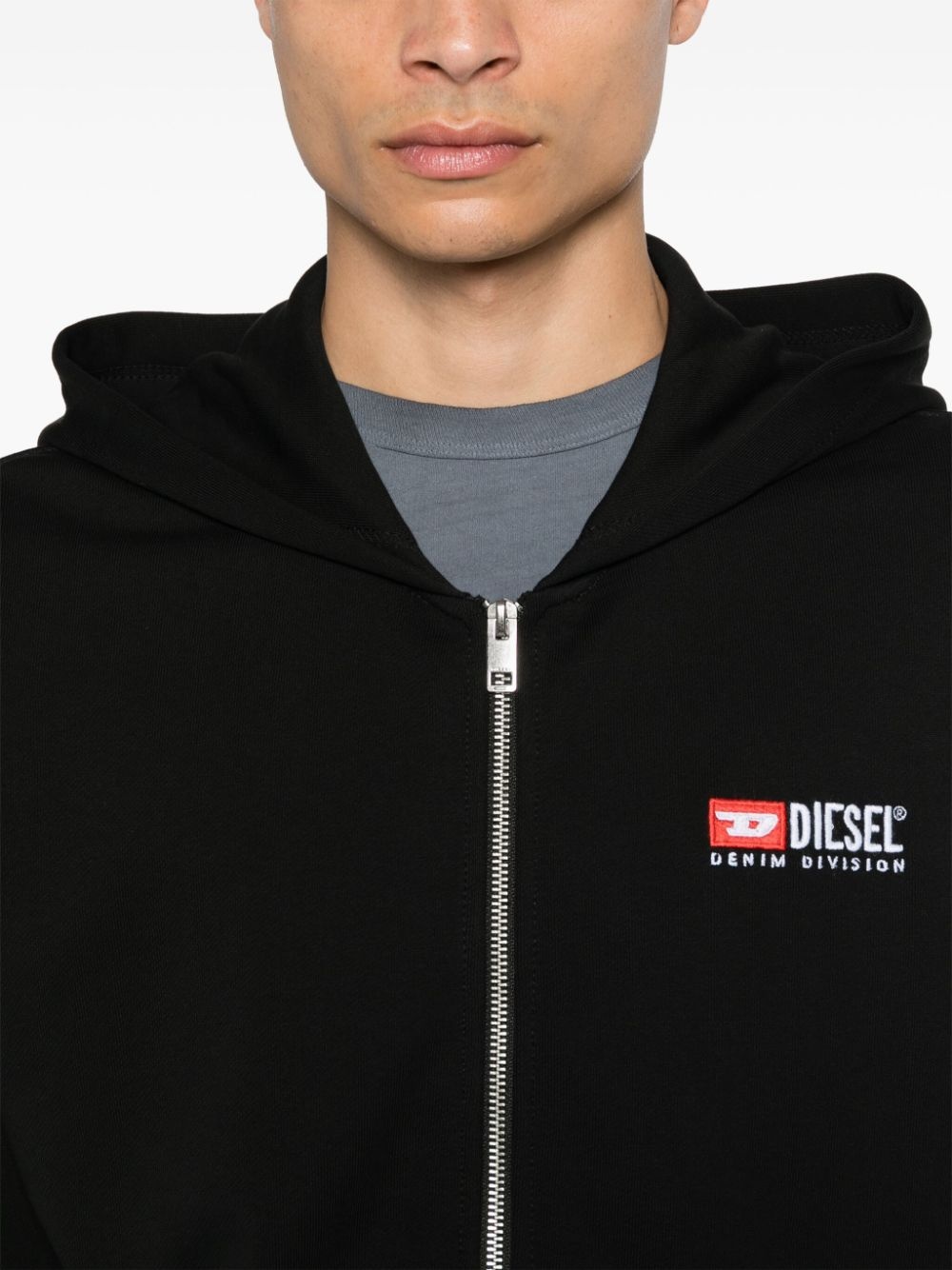 logo-embroidered hoodie - 5