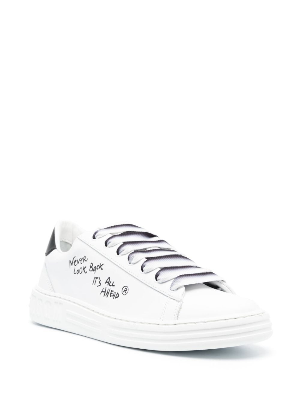 text-print low-top sneakers - 2