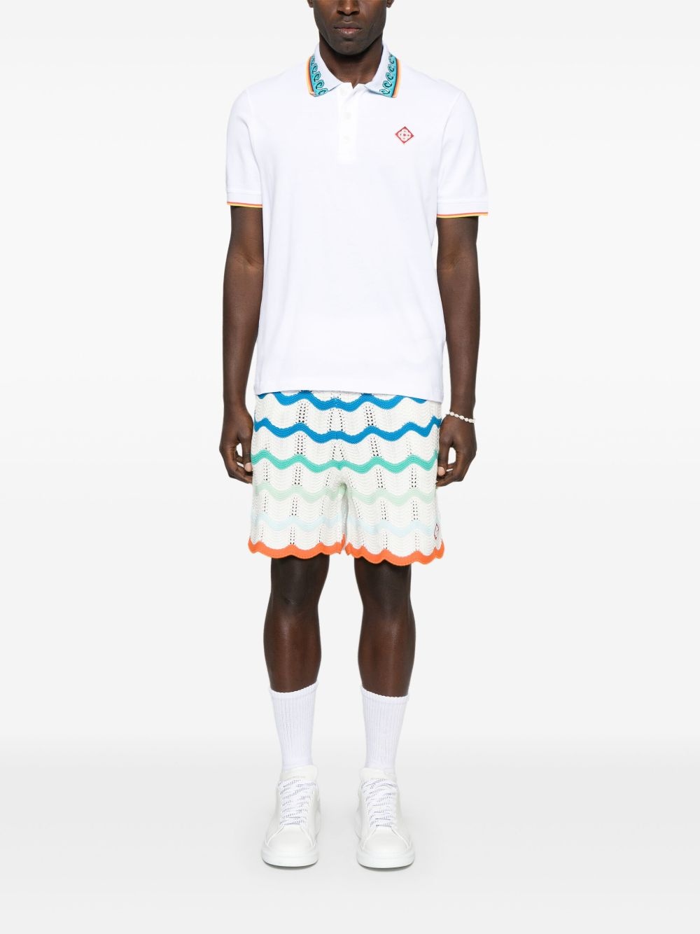 Gradient Wave crochet shorts - 2