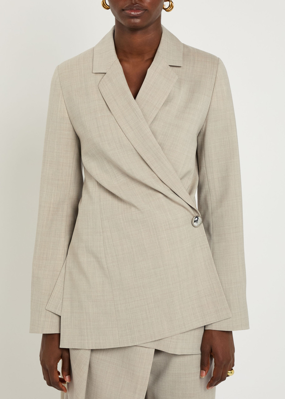 Loewe Aymmetric Wool Blazer - 2
