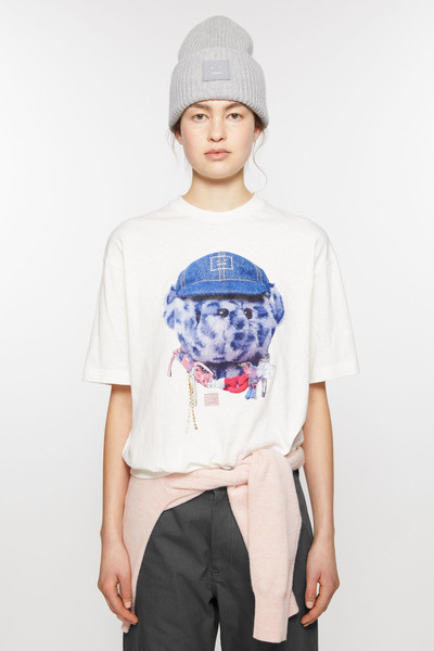 Acne Studios Printed t-shirt - Relaxed fit - Optic White outlook