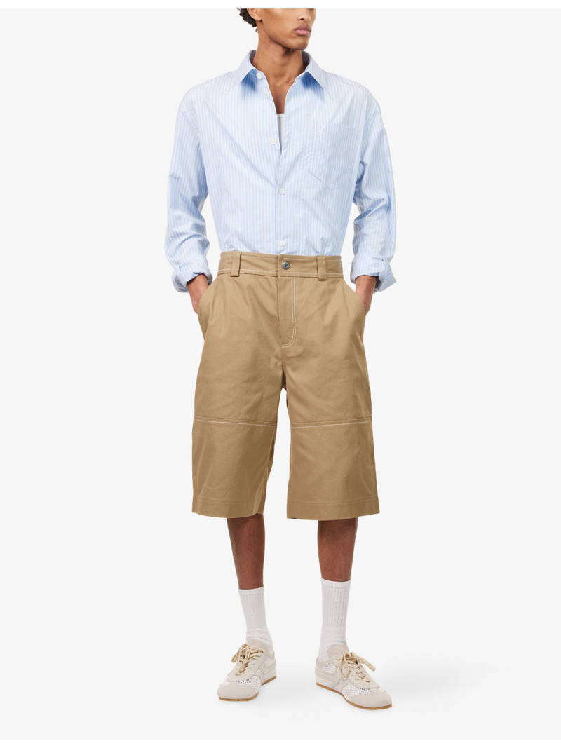 AMI Paris Worker Bermuda Cotton Shorts outlook