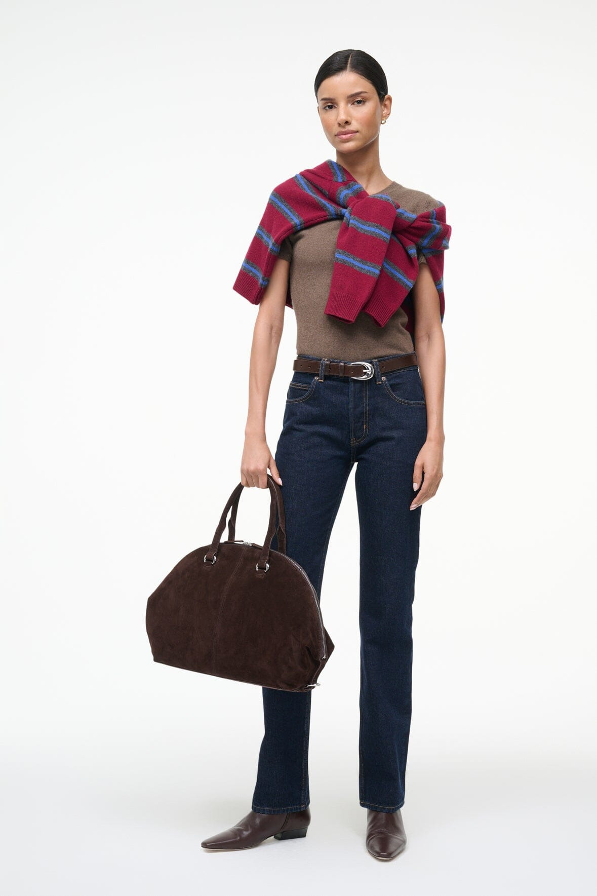 STAUD EASY CASHMERE TEE TRUFFLE - 2