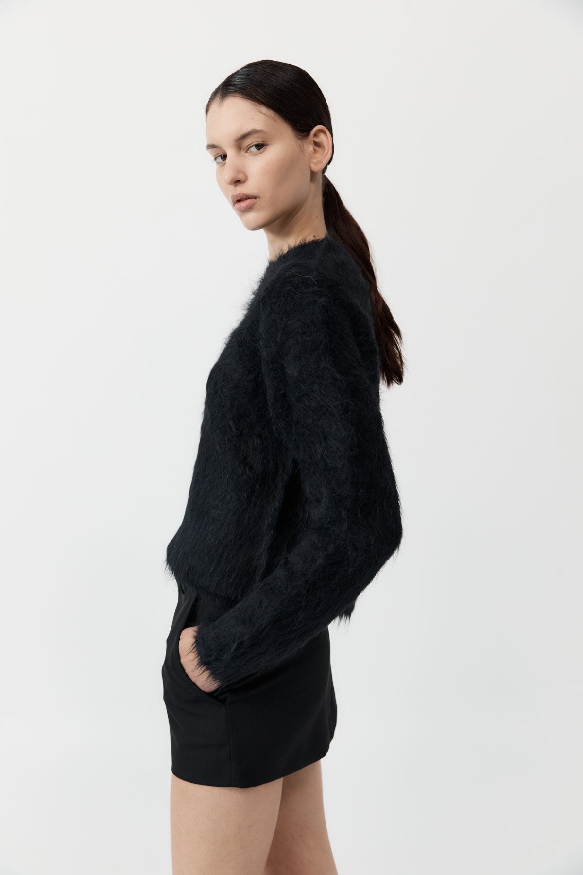 Alpaca Sweater - Black - 2