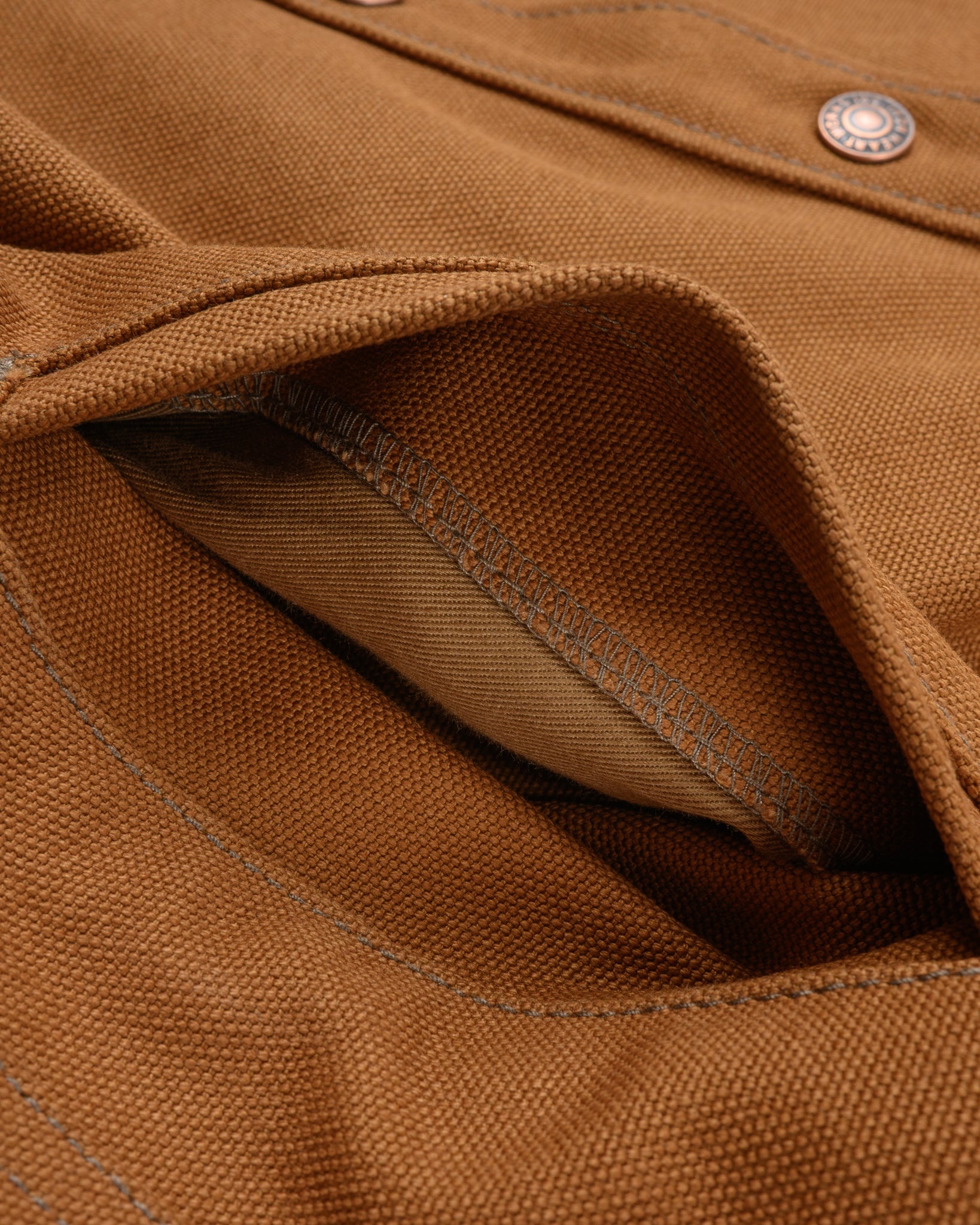 17OZ COTTON DUCK CPO SHIRT - BROWN - 13
