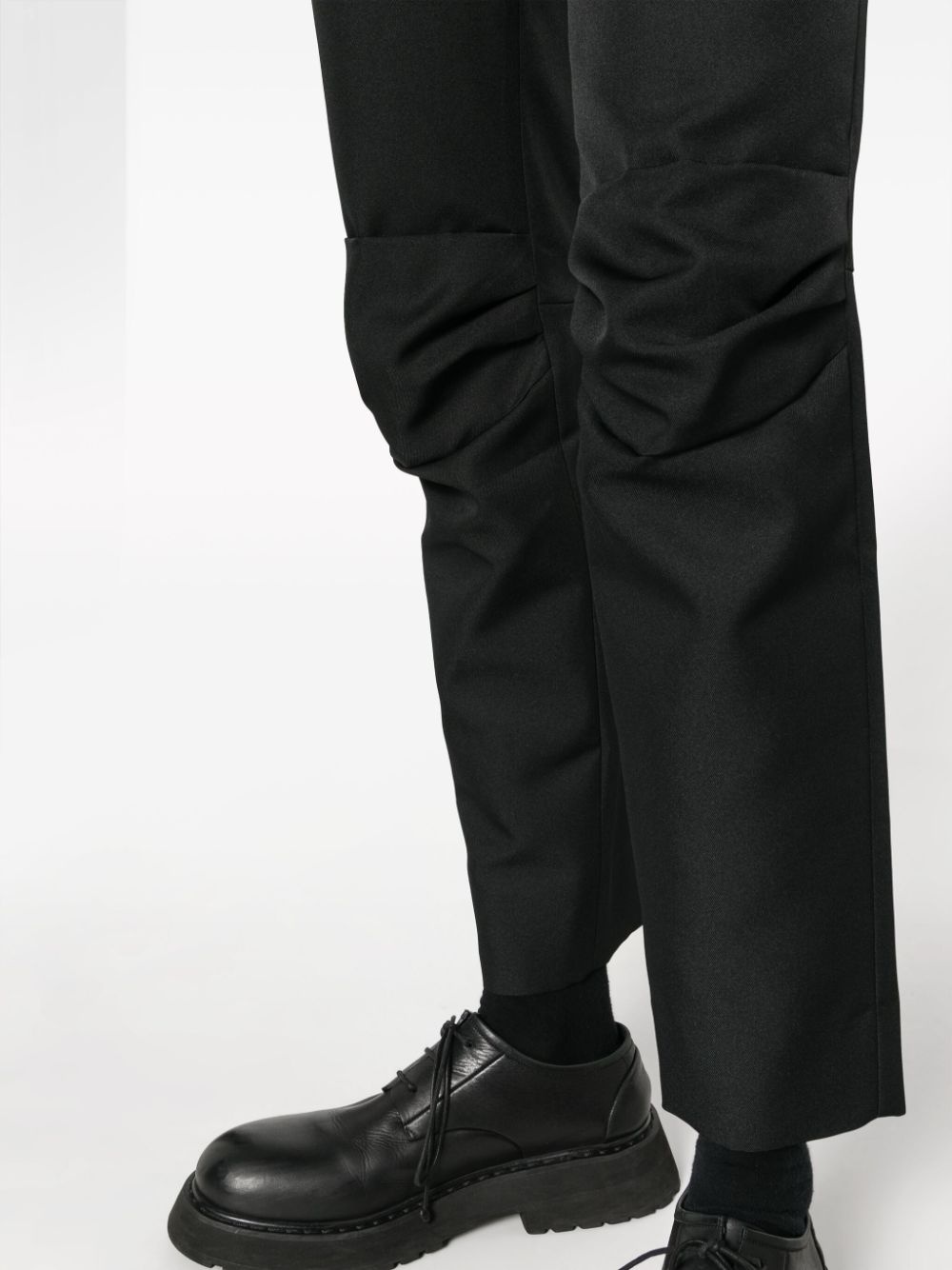 mid-rise tapered trousers - 5